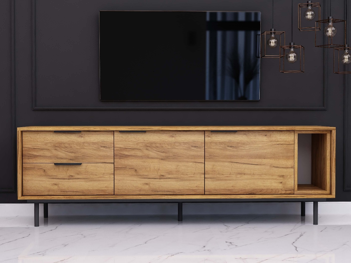 Meuble TV Cala 175cm Chêne