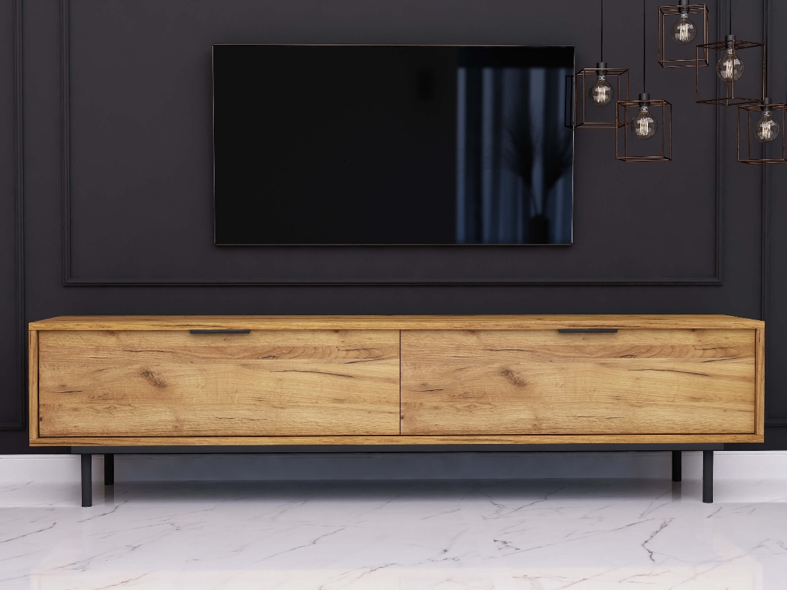 Meuble TV Cala 180cm Chêne